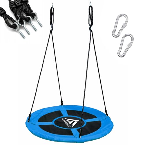 Extralink Balancoire Nid D'oiseau – Balancoire Ronde 100 cm, Charge 150 kg, Résistante aux Intempéries, Sécurisée, pour Enfants et Adultes, Usage...