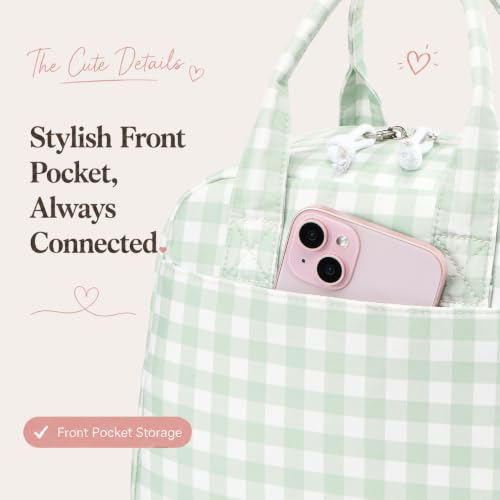 Image of LOVELYWIND Lunch Box for Women Cute Lunch Bags for Women Lunch Tote Bags Reusable Insulated Lunch Box Large Capacity Reusable Insulated Cooler for Work or Travel Gifts or Beach