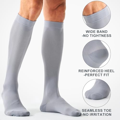 Image of Compression Socks for Women and Men(3 Pairs)15-20mmHg - Best Circulation Support Socks