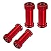 ShareGoo Aluminum 12mm Wheel Hex Hub Adapters 30mm Extension Combiner Coupler Compatible with WLtoys 144001 1/14 Wltoys RC Car (Red)