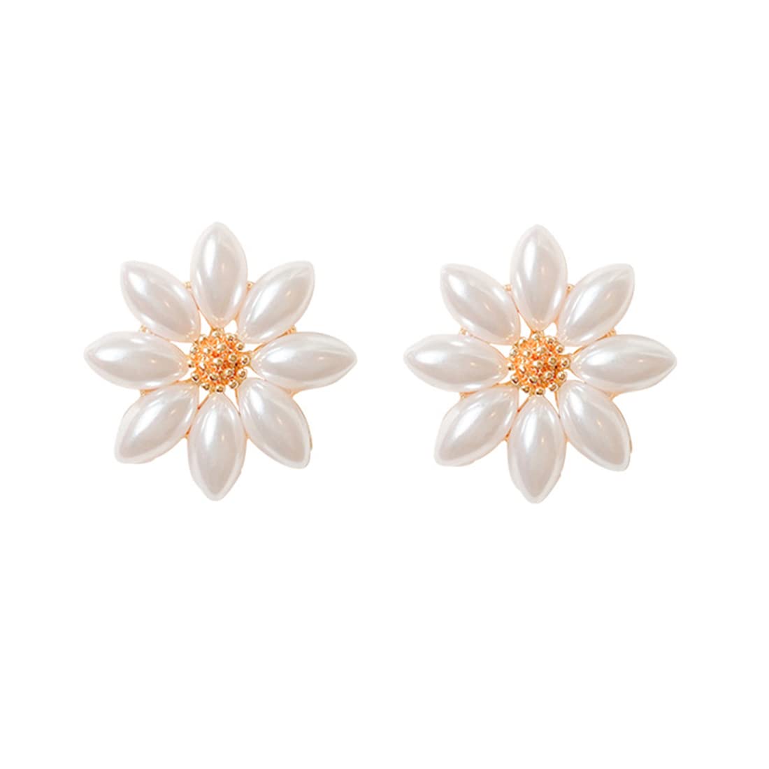Yellow Chimes Earrings For Women Flower Shape White and Yellow Pearl Studded Stud Earrings For Women and Girls (B0B8DH3MW5) Amazon Price History, Amazon Price Tracker