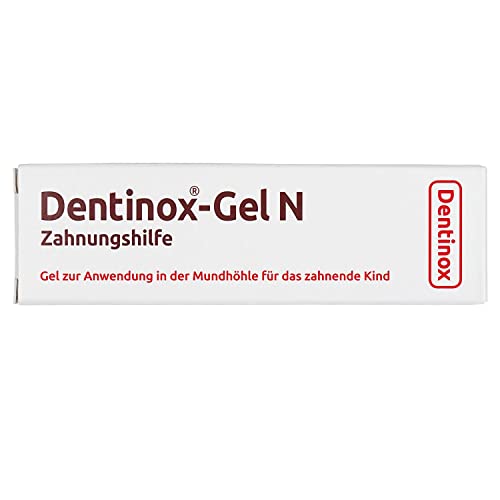 Dentinox-Gel N Zahnungshilfe Zur Linderung der Beschwerden beim Durchbruch der ersten Zähnchen.Spar-Set 2x10g.