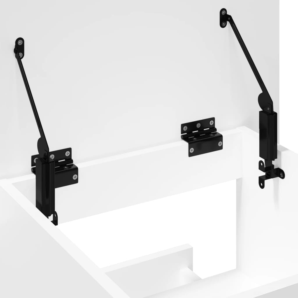 Leggio con Ruote e Cassetto Bianco 55x55x107 cm in Multistrato,Leggio, Podio, Pulpito per Conferenze, Tavolo per Presentazioni, Scrivania per Discorsi Pubblici, Porta PC, Piano Inclinato e Ripia