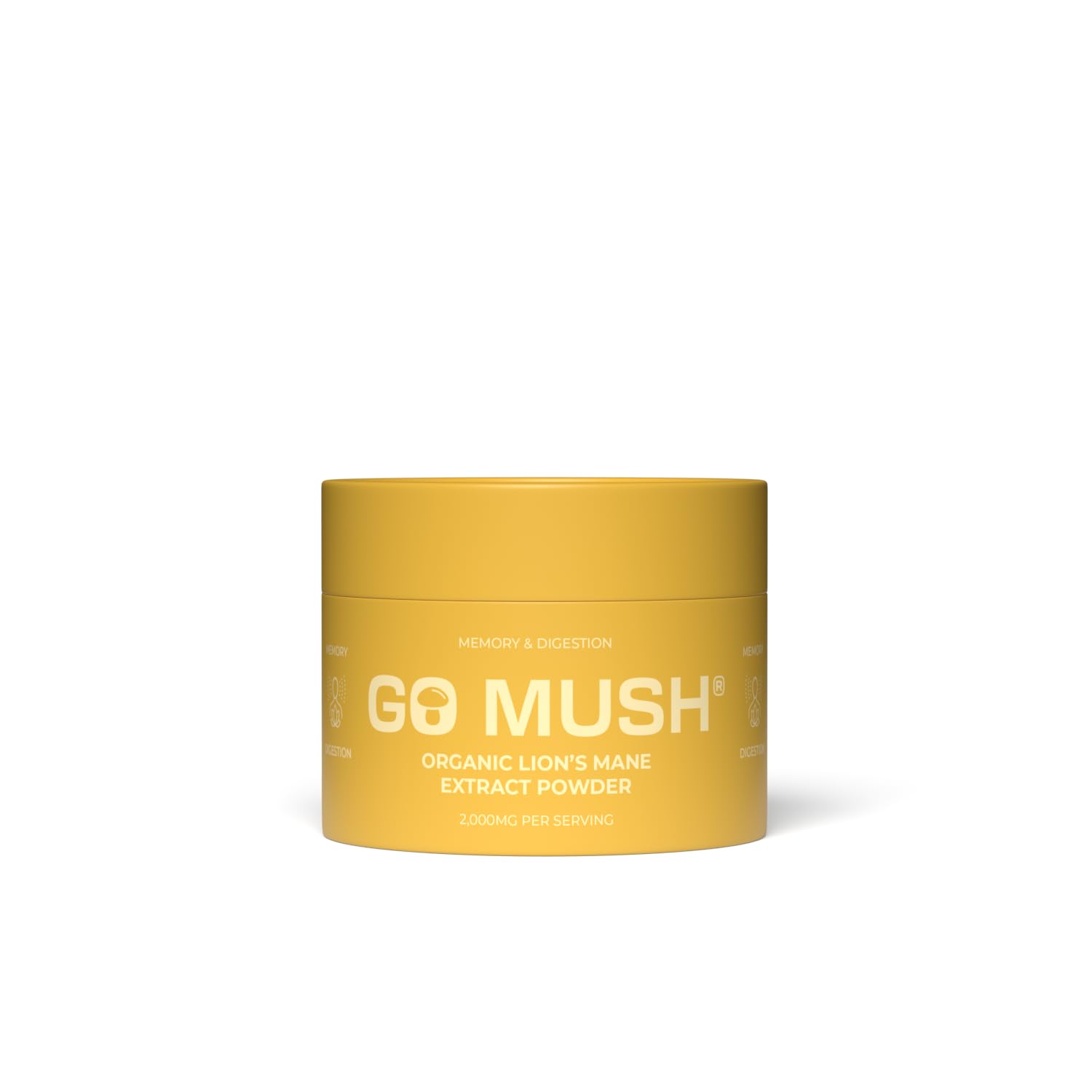 Organic Lion’s Mane Mushroom Extract Powder 60g – Dual Extract, High 30% Beta Glucans, 35% Polysaccharides, Ultra-Fine 80–100 Mesh – Pure Fruiting Body