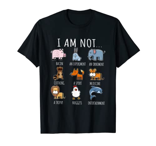 I Am Not A Nugget Bacon Divertido Vegano Vegetariano Camiseta Cover
