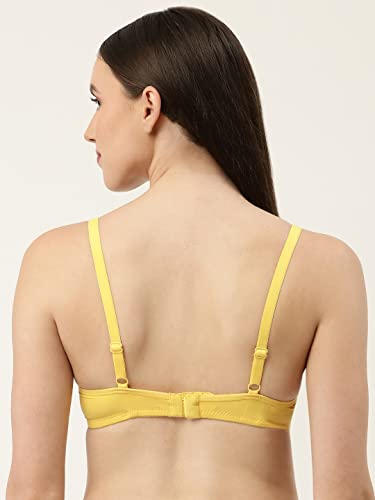 Image of EVA & JOY Women's Solid Lightly-Padded Non-Wired Full Coverage T-Shirt Bra (Pack of 1)