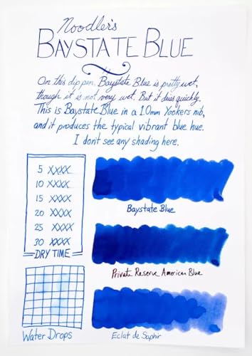Image of Noodler's Ink Bottle (Baystate Blue - 88 ML) 19048