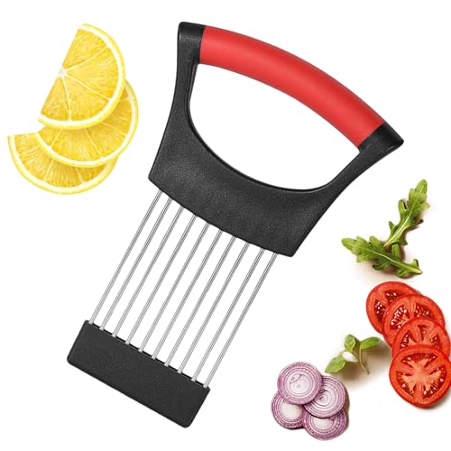 Asistente para cortar alimentos, cortador de para cortar - Soporte cortador de verduras de limón de cocina, herramienta de corte multifuncional para cebollas, carne, patatas, tomates y