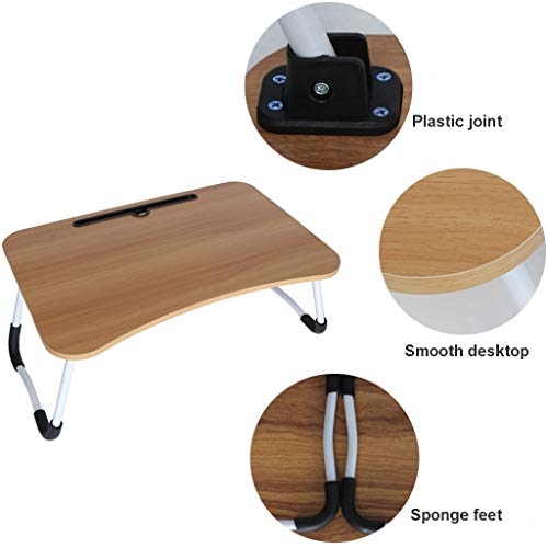 Bandeja dobrável AxiBa para cama, mesa de colo portátil, pequena mesa de dormitório dobrável, perfei