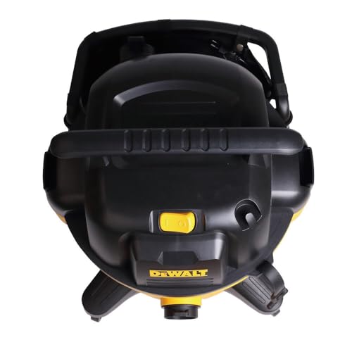 DEWALT 12 Gallon Poly Wet/Dry Vac, 5.5 HP Shop Vacuum Wet Vacuum Cleaner for Workshop, Jobsite, Commericial Area, Large Pick-Up Capacity, Yellow,DXV12P