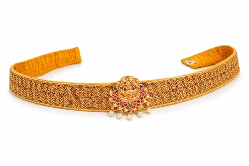 Image of Fresh Bite Box Dhaga Ring Original Mirror Work, Adjustable Waist Hip Belt Kamarbandh for Saree, Saree Belt, Gown & Dress, Sontada Patti Vadanam kamarband for Women 01