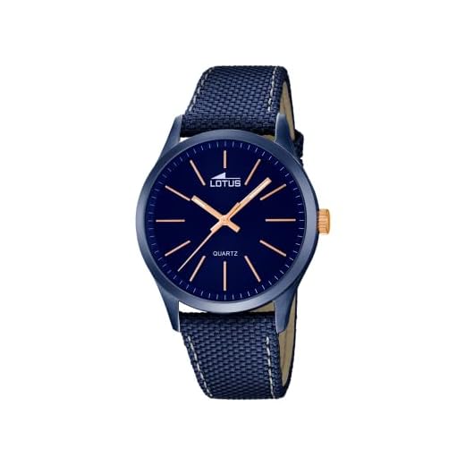 LOTUS Reloj Hombre 18166/2 Minimalist Caja de Acero Inoxidable 316l Azul Correa de Cuero Azul