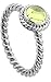 Produktbild Nenalina Damen Ring Silberring besetzt mit 6 mm hellgrünem Peridot Edelstein, handgearbeitet aus 925 Sterling Silber, Gr. 58-212999-013-58