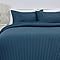 Amazon Basics 3-Piece Microfibre King Bedding Duvet Cover Set, Duvet Cover 225 x 220 cm & 2 Pillowcases 50 x 80 cm, Navy Blue