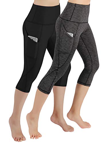 image for ODODOS Women's High Waist Yoga Capris with Pockets,Tummy Control,Worko