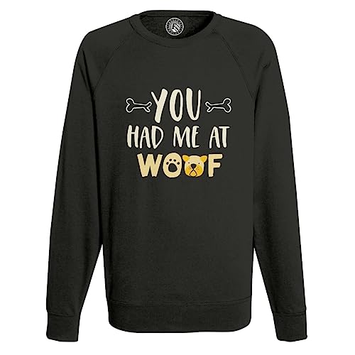 Sweat shirt homme you had me woof coupe premium en coton doux
