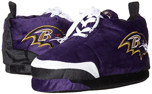 Image of FOCO Mens NFL Team Logo Plush Oversized Sneaker Slippers