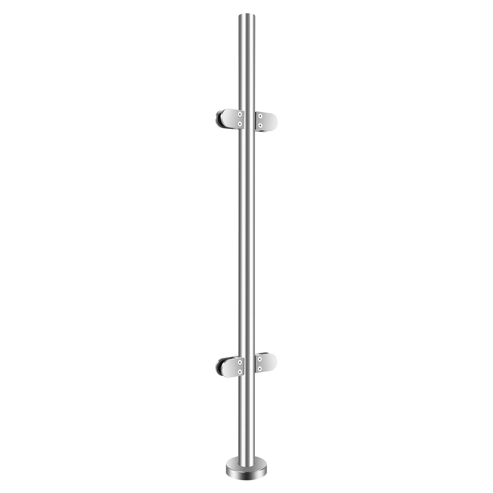 Palo centrale in acciaio inox 110 cm per balconi alta stabilità aspetto classico