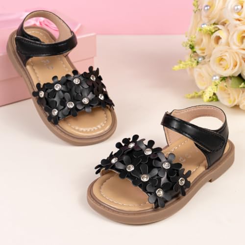 Image of Boys Girls Sandals Open Toe Breathable Princess Non-Slip Flats Summer Beach Lightweight Rubber Sole Sandals (Toddler /Little Kid)