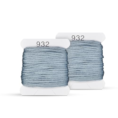 Image of Embroidery Floss Kit and Refills - Cotton Threads - DMC Color Coding for Cross Stitch, String Crafts, Friendship Bracelets