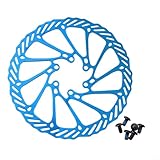 Stainless Steel Ventilated for Bike Disc Brake for 160mm / 180mm / 203mm Hydraulic Brakes, 6-Bolt Mount, Lightweight & Heat-Dissipating(160mm)