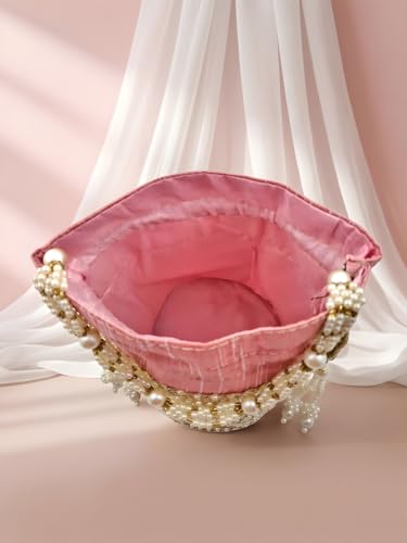 Image of Adiva Potli Handbags For Women | Potli Bags For Ladies For Wedding | Potli Bags For Women | Wedding Bags For Woman | Batwa Potlis Hand Bag | Designer Potli Bag For Ladies For Marriage