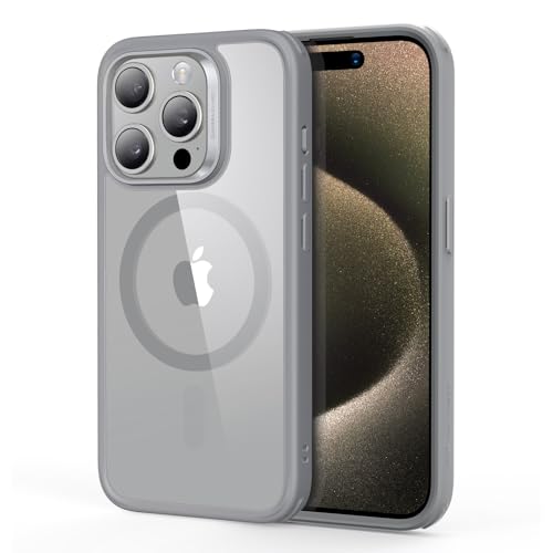 Ya en manzanajugosa.com: ESR Funda para iPhone 15 Pro MAX, Compatible MagSafe, Protección Grado Militar a Prueba Golpes, Funda Magnética para iPhone 15 Pro MAX, Funda Híbrida Classic (HaloLock), Gris Transparente