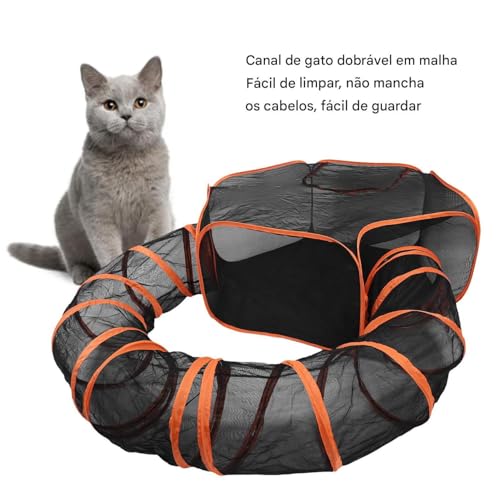 Recinto Exterior para Gatos - Casa Externa para Gatos de Interior | Gaiola Portátil Dobrável Casa Re