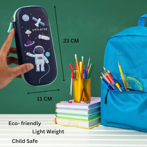 Image of Pencil Case, Cute Cartoon Pencil Pouch 3D Embossed Design Novelty Pencil for Case Gift for Students Kids (Universe Small Pouch)
