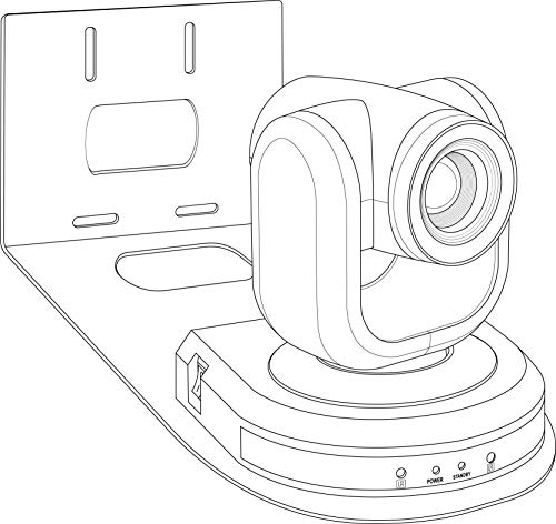 Universal Wall Camera Mount for PTZOptics HuddleCamHD Bracket | HuddleCamHD Cameras, PTZ Optics Camera, Compatible with Sony Panasonic & More | Includes All Hardware for Fast Mounting Small Based