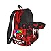 Vkaxopt Backpack Shark Teeth Camo Backpacks Travel Laptop Daypack Big Capacity Bookbag Fashion Durable for Men and Women,One Size