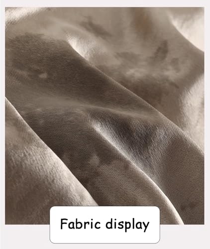 Womens Fishtail Skirt High Waist Satin Hip-Covering Fashion Floral Print Long Flowing Hem Casual Skirt 5