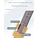 Steel Ruler Positioning Block Aluminum Alloy Measuring Tool Guide with Resistance for Woodworking Industrial Measuring Block