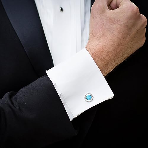 Mancuernillas de plata 925 ADMETUS para hombres miniatura 6