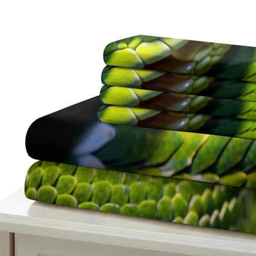 Parure de lit serpent 3D King de qualité supérieure en microfibre douce et résistante - 6