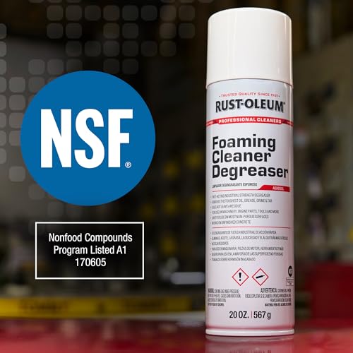 Rust-Oleum Professional Cleaners Foaming Cleaner Degreaser | 20oz Aerosol Can | Professional Strength - image 8