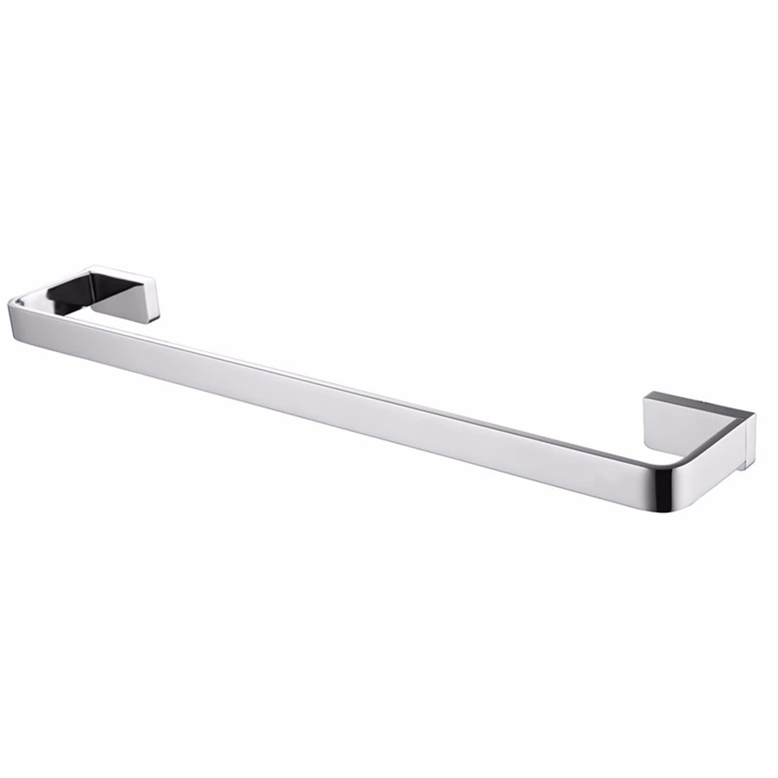 Barre porte-serviettes anti-rouille fixe de 60 cm pour linge humide