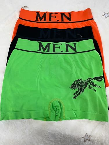 Men's Colorful Boxer Briefs Underwear, Pack of 6, One Size Multicolor4