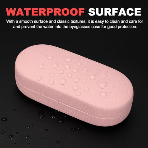 Image of PATIKIL Hard Shell Eyeglasses Case, PU Leather Large Glasses Case Litchi Grain Protective Sunglasses Organizer for Women Men