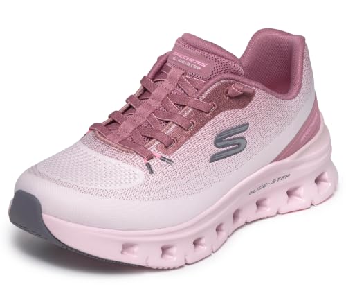 Skechers Damen Glide-Step Pro Soft Mirage Turnschuhe, Pink Mesh Trim, 43 EU – Ansicht 1