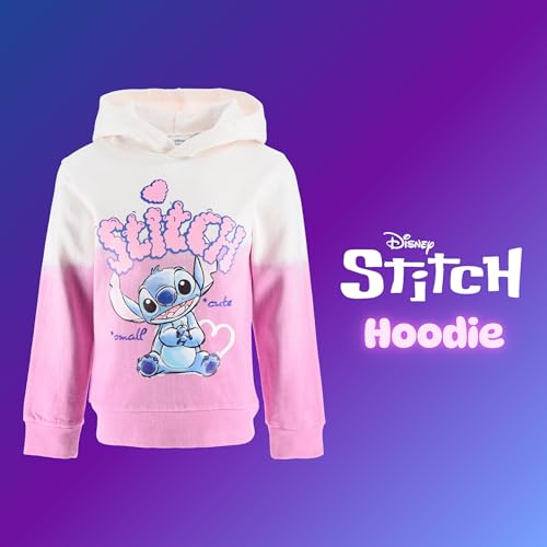 Sweat à capuche pour enfants Disney Stitch pull rose fille 3-8 ans - 5