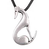 Paw Paw House Elegant Sitting Italian Greyhound Dog Necklace Animal Pendant I Love My Dog Memorial Gift Greyhound Rescue 1252
