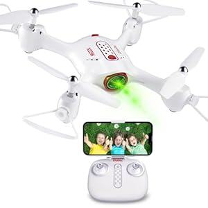 Loolinn | Drones como Regalo para Niños – Dron con Cámara, Transmisión en Tiempo Real Fotos y Videos, Muy Fácil de Volar, Dron con Luz LED (Regalos para Niños y Niñas)