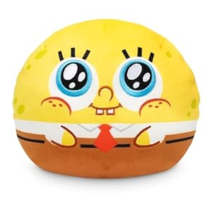 TeeTurtle Reversible Spongebob Squarepants Spongebob + Gary 6-Inch Kawaii + Meh Two-Sided Flip Plush Toy with Embroidered Details – Cute Mini Collectible Plush for Kids, Teens, and Adults