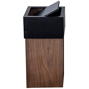 GHFHF Afvalbak Swing Type Aquarebasket Rechthoekige kleurblokkering Prullenbak kan worden gebruikt voor binnen Outdoor…