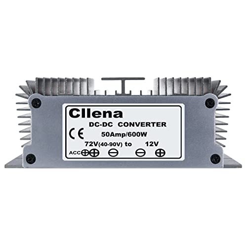 Cllena Dc 40V-90V To 12V Converter Voltage Regulator Reducer 48V 60V 72V Step Down To 12V 50A 600W Converter Waterproof Buck Transformer Power Supply For Golf Cart Club Car Led Light #TOP3