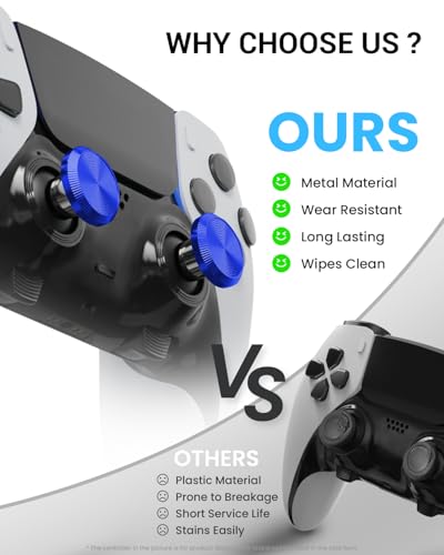 Image of Metal Thumbsticks & Back Paddles for PS5 Edge Controller