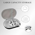 Geekria Housse de transport robuste Shield compatible avec Apple Vision, Accessoires de protection de sacs portables et VR Boîtier de voyage compact (Noir)