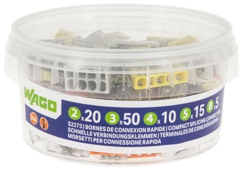 Pot de 100 bornes de connexion automatique S2273 2,3,4,5 et 8 entrées