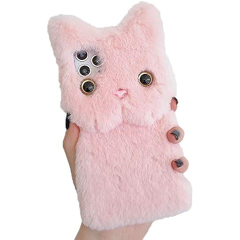 SGVAHY iPhone 11 Pro Max Case, Fluffy Cute 3D Animal Cat Shaped for Girls Women Soft TPU Case Shockproof Drop Resistant Phone Cover Protective iPhone 11 Pro Max (Pink, iPhone 11 Pro Max) Cover